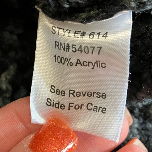 CAbi Crop Sweater Sz XS Black and Gray - Picture 8 of 10